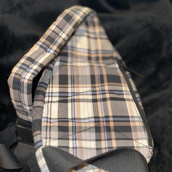 Vera Bradley Checkered Backpack - Black, Tan, Cream - Picture 14 of 16